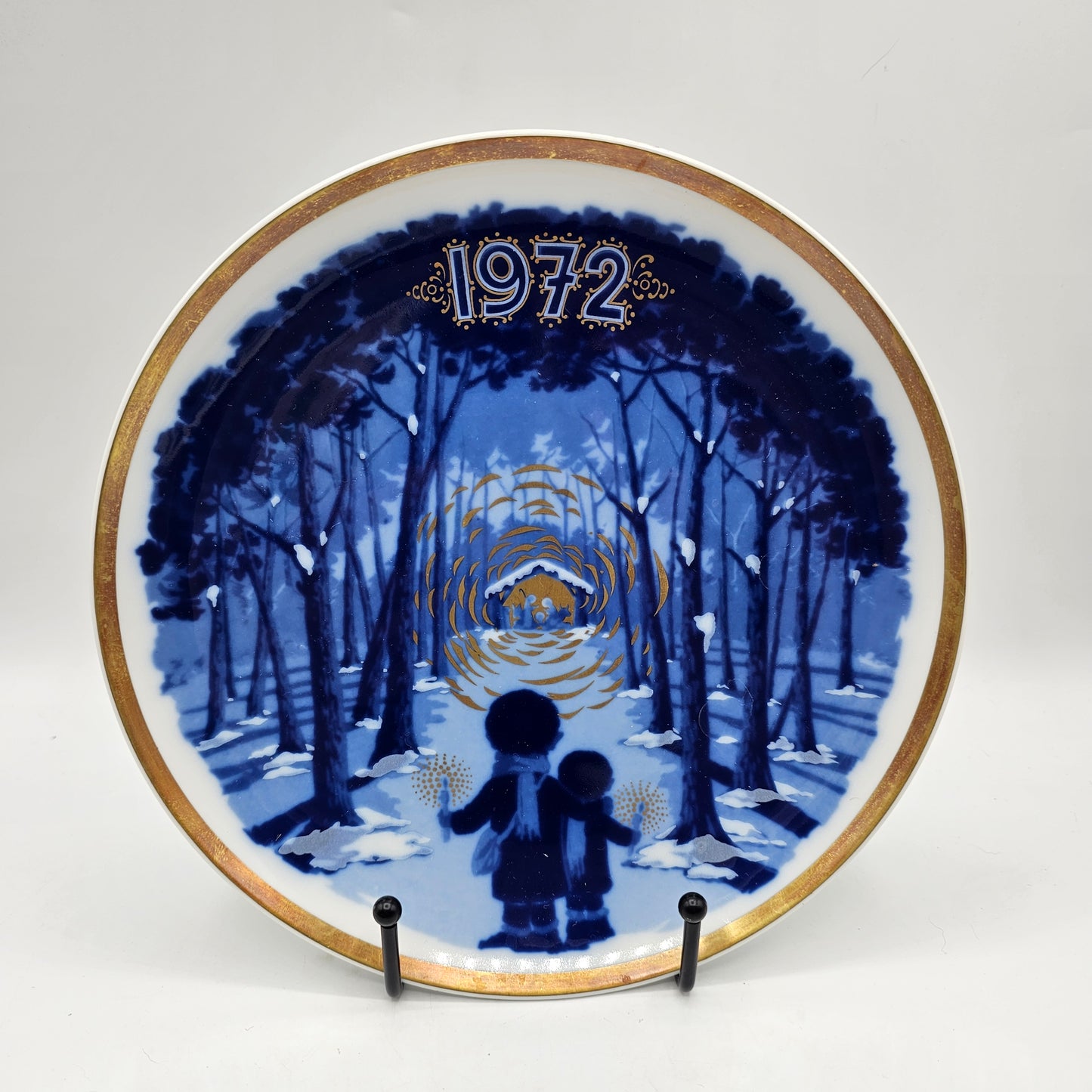 Santa Clara Porcelain Christmas Collector's plate 1972 - Made in Spain