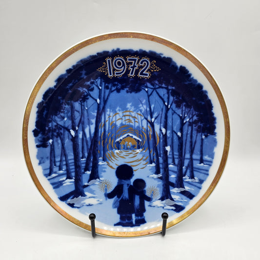 Santa Clara Porcelain Christmas Collector's plate 1972 - Made in Spain