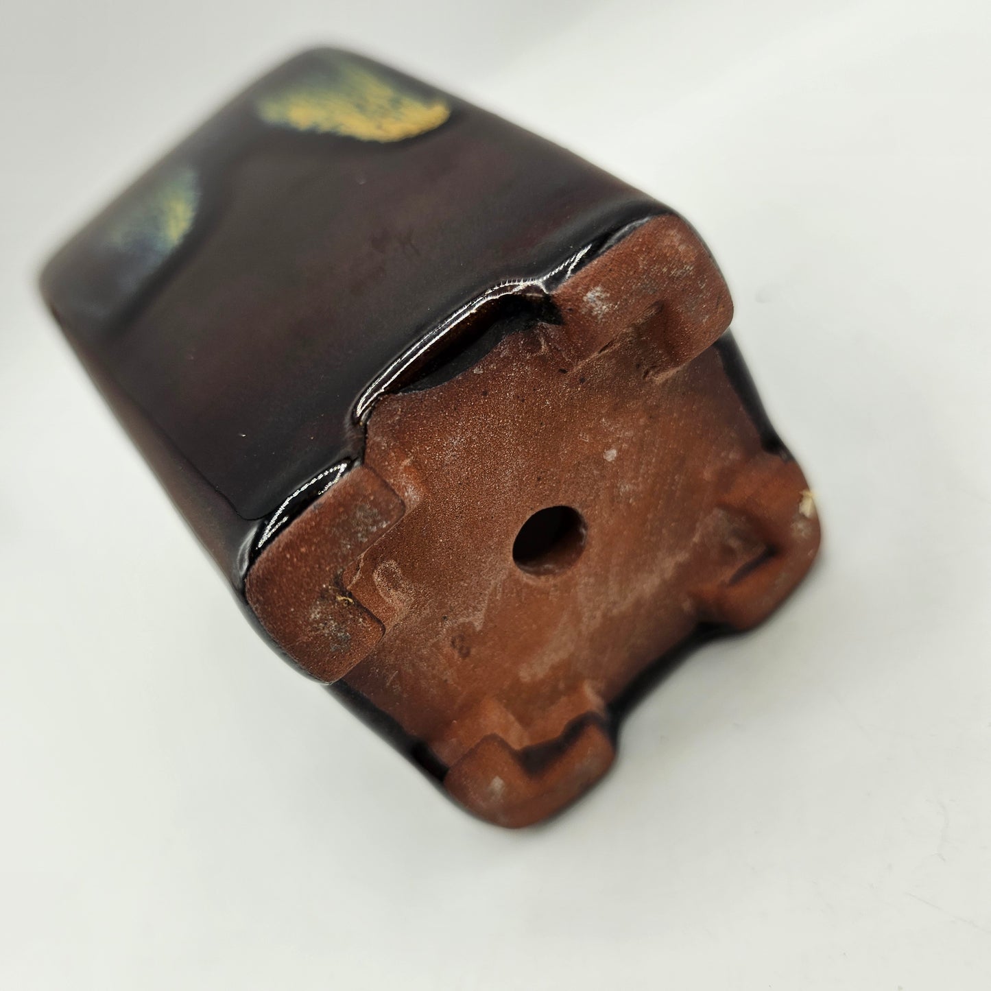Small Drip Glazed Tetracotta Planter