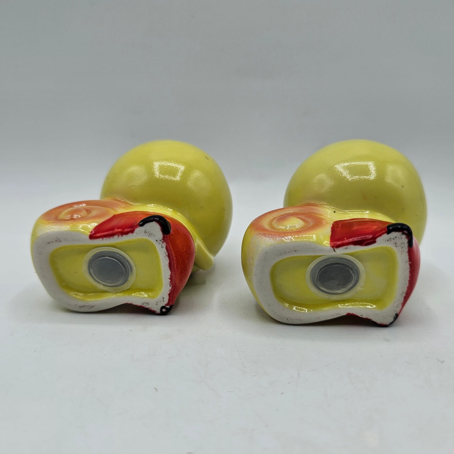 Vintage Japanese Anthropomorphic Cold Painted Snail Salt and Pepper Shakers
