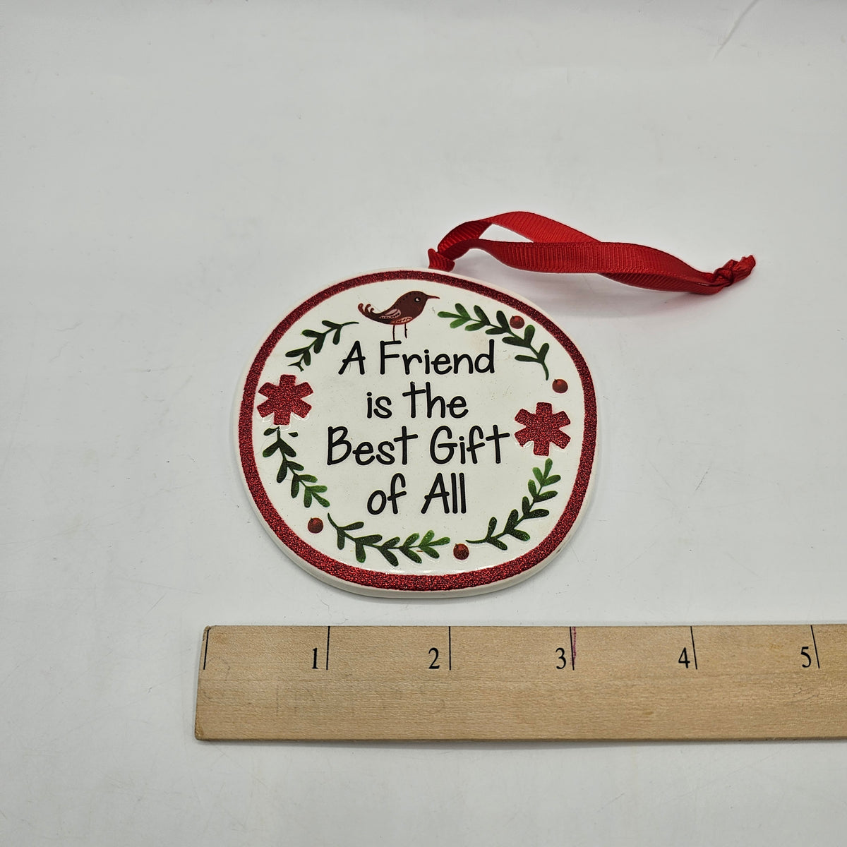 Ceramic Friends Themed Christmas Ornament / Stocking or Gift Tag