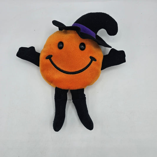 Plush Witch Orange Beanie Bopper Soft Toy
