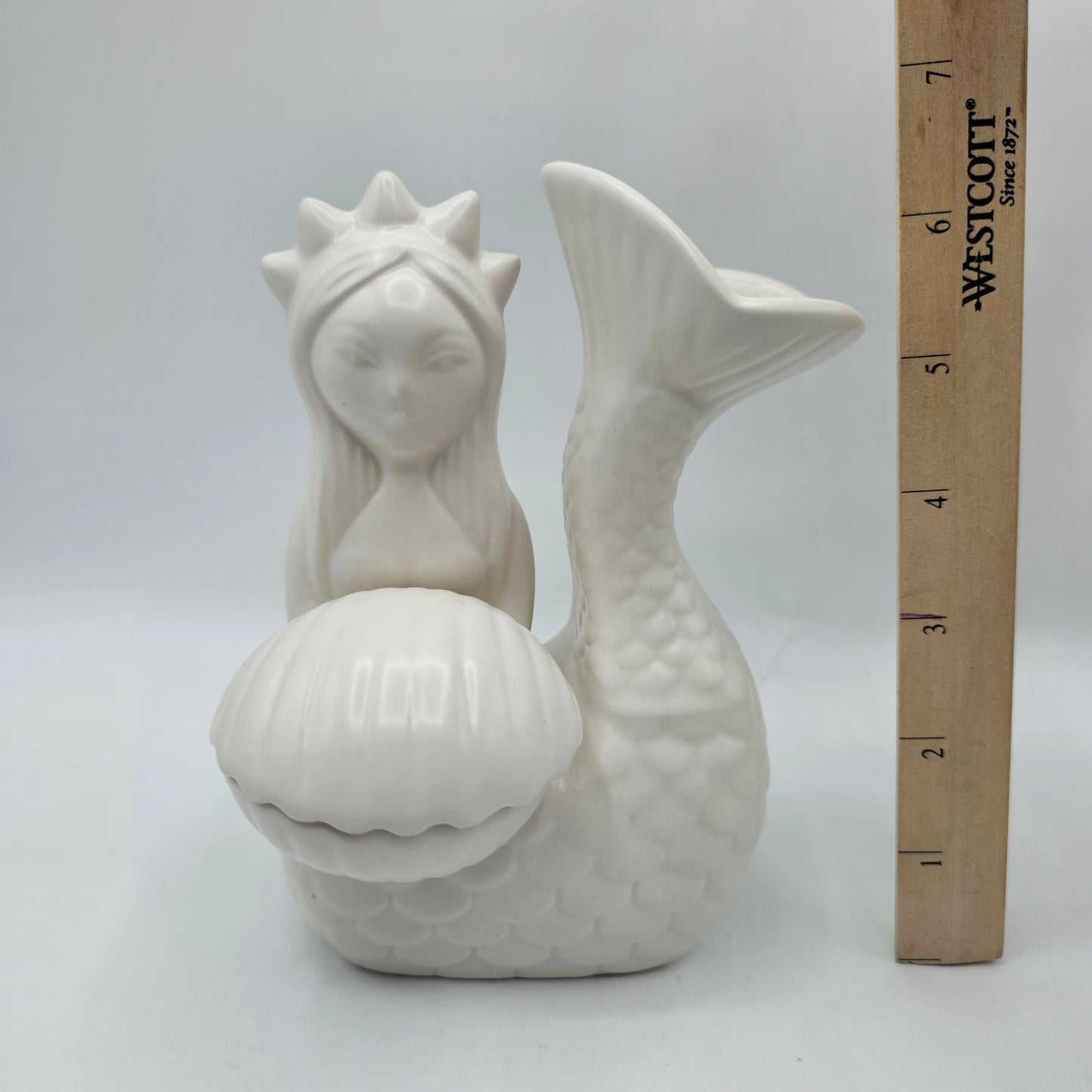 Jonathan Adler for Partylite Mermaid Tealight Candle Holder in White Ceramic