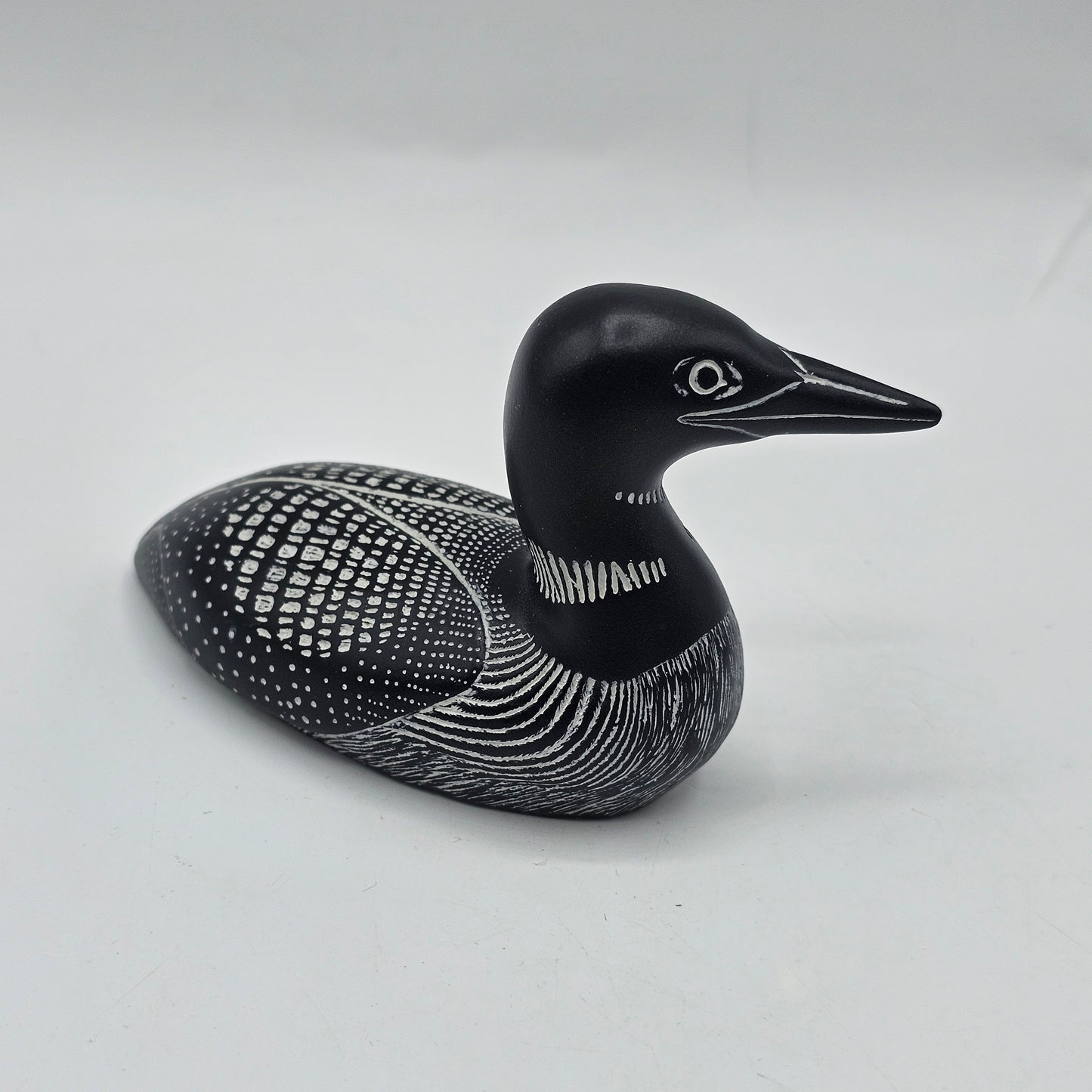 Carved Stone Loon Bird (Duck) by BOMA of Canada