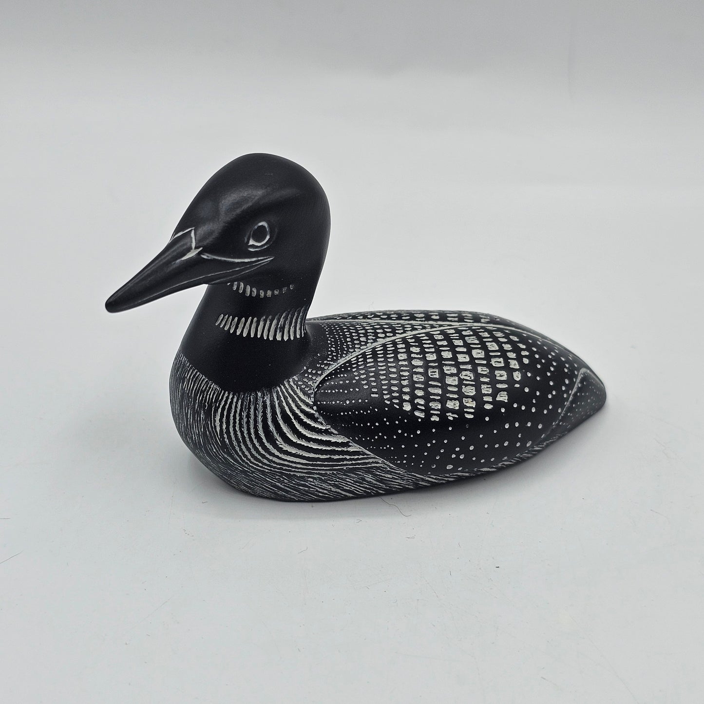 Carved Stone Loon Bird (Duck) by BOMA of Canada
