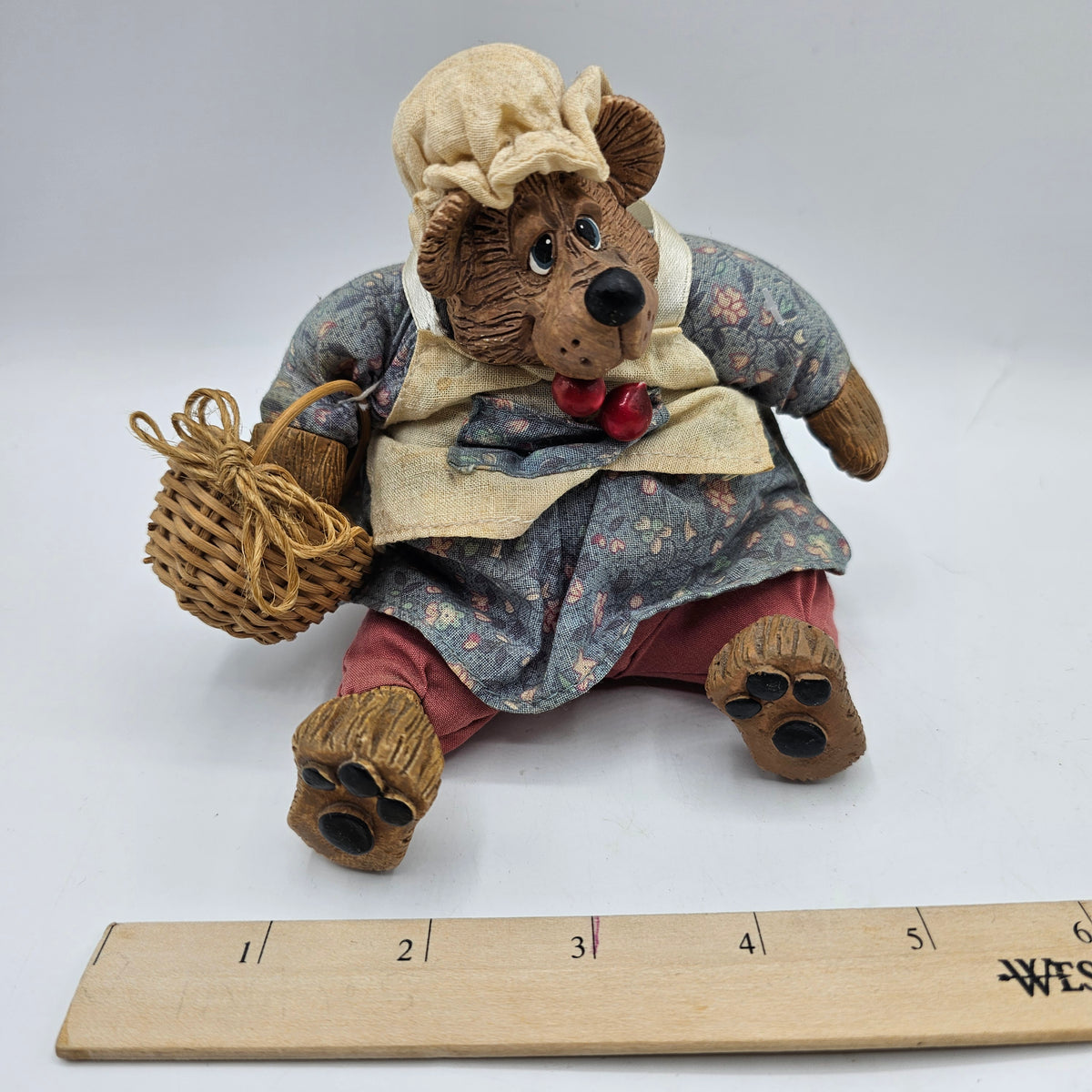 Vintage Mrs Allspice Plush Mama Bear Shelf Sitter by Russ Berrie