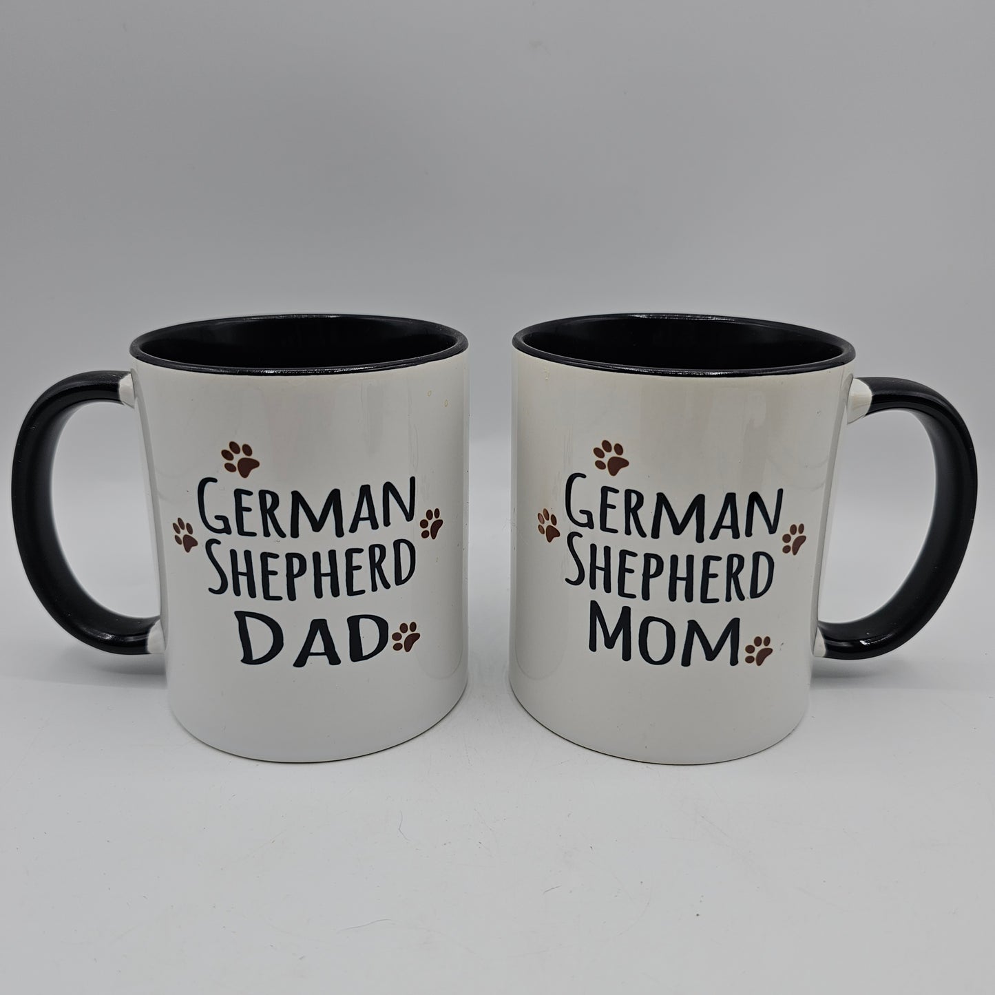 German Shepherd Dad And Mom Mug Set - Double Sided