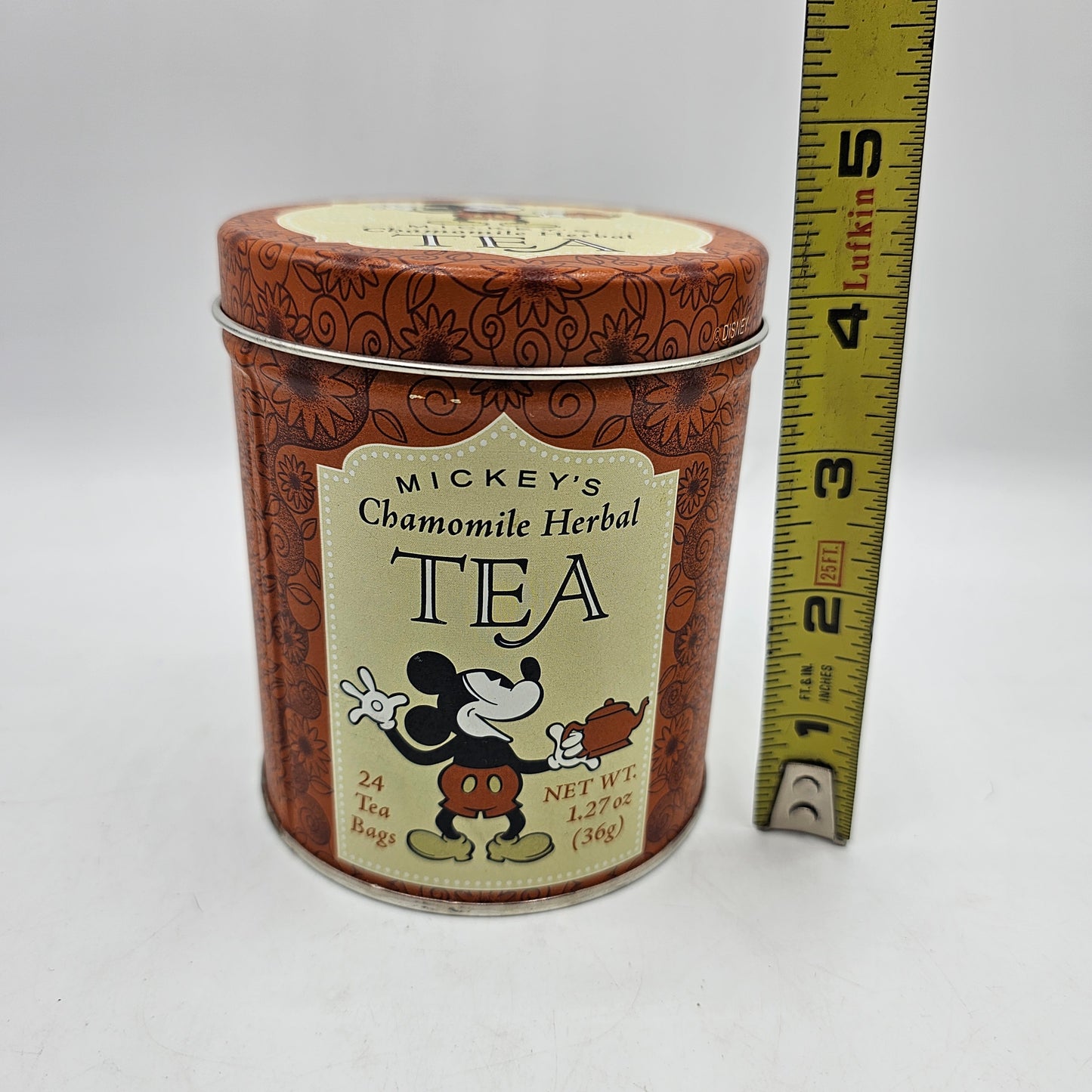 Vintage Mickey Mouse Chamomile Herbal Tea Tin from Disneyland Resort