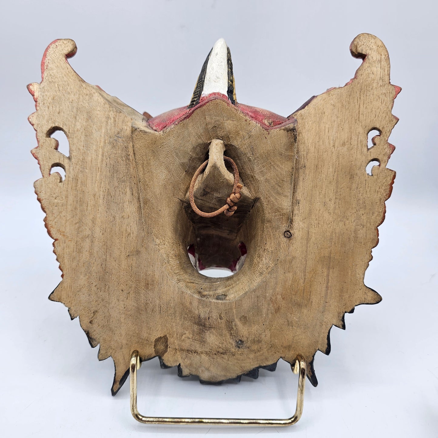 Hand Carved Wooden Balinese Mask Wall Decor