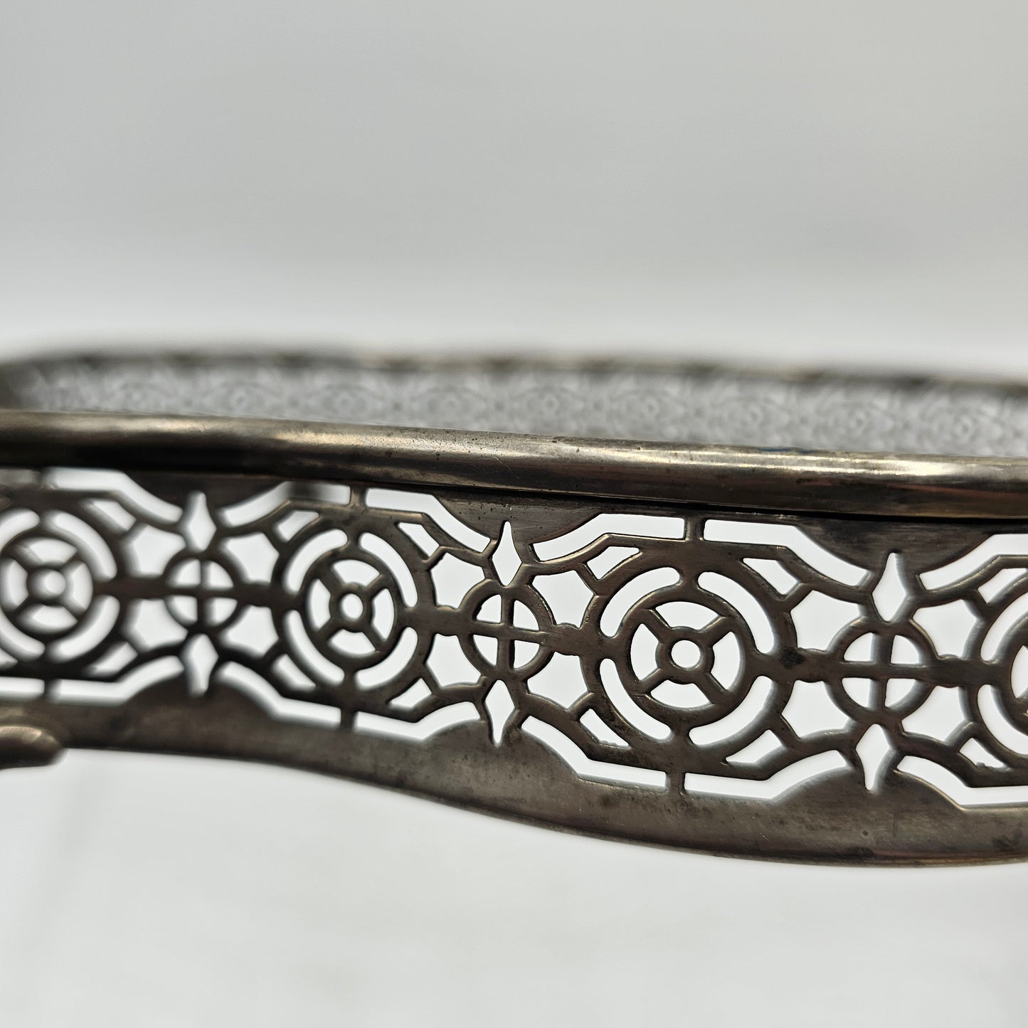 Vintage Silver Plated Footed Casserole Holder
