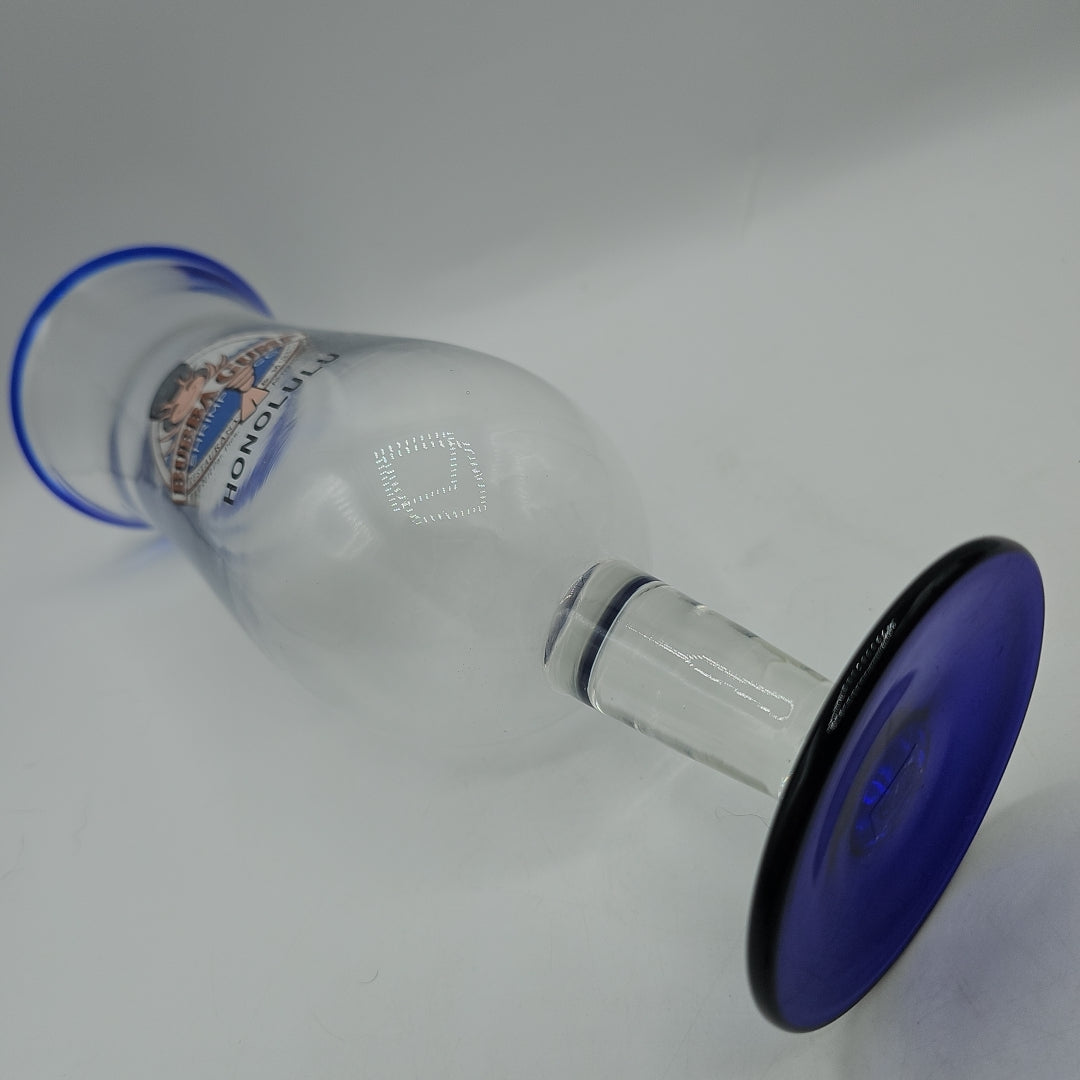 Bubba Gump Shrimp Co. Honolulu Hurricane Glass with Cobalt Accents