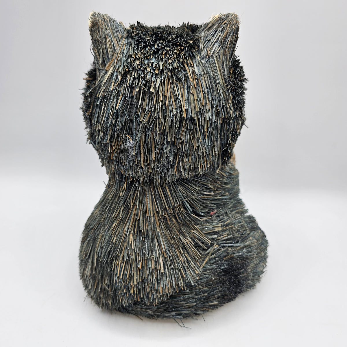 Rustic Sisal Raccoon with Pinecone Fall Decor