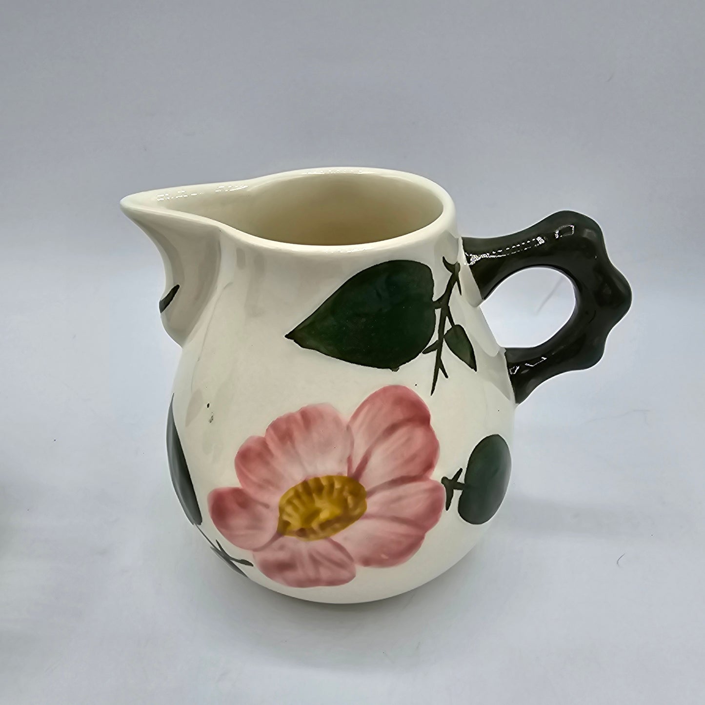 Villeroy & Boch Wild Rose Lidded Sugar Bowl & Creamer Note:Old Repair to Sugar Lid