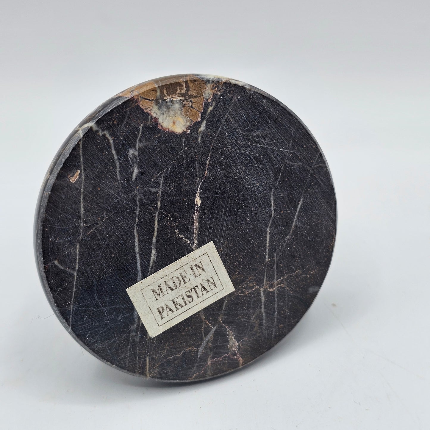 Marble Stone Pedestal Stand or Riser (for Candle or Paperweight, etc)