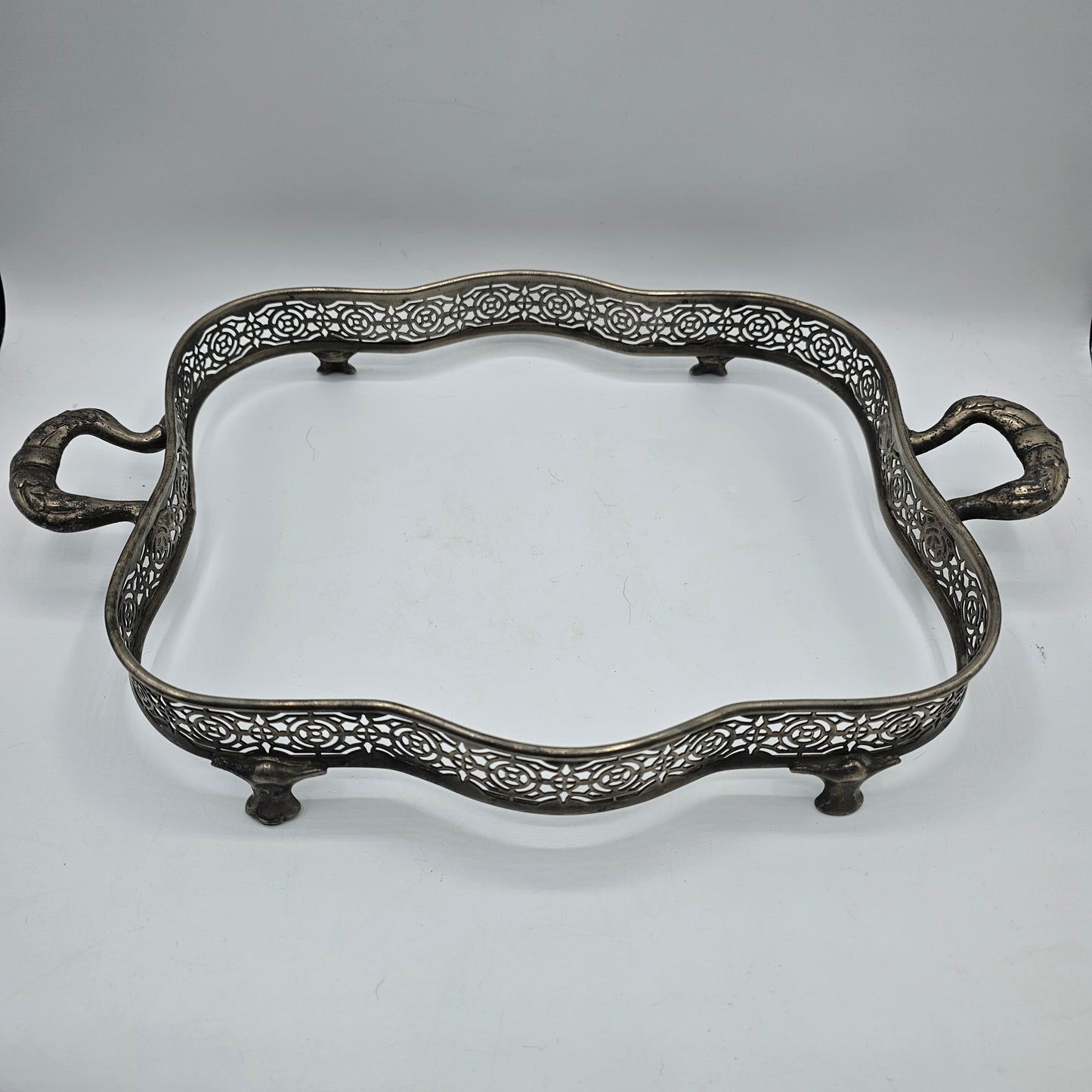 Vintage Silver Plated Footed Casserole Holder
