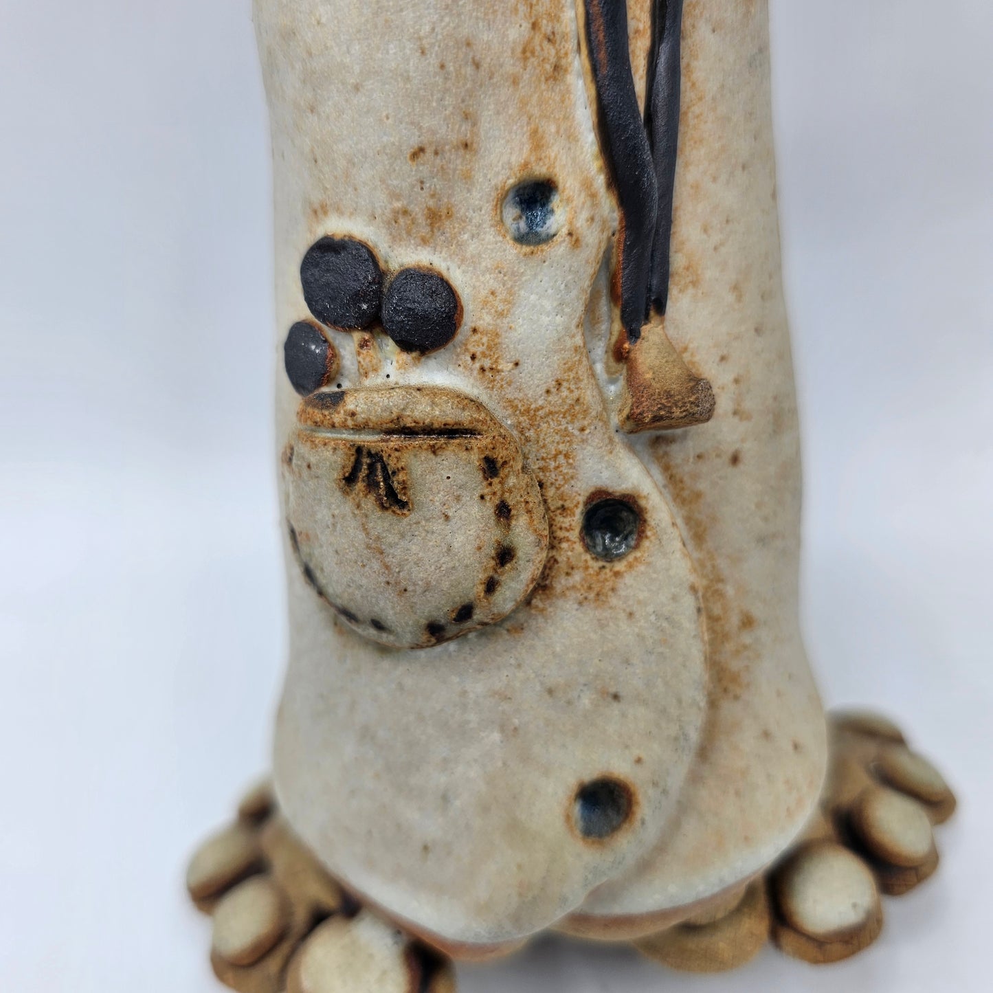 Tami Bier Studio Pottery Doctor Figurine Mid Century Folk Art Style - Artist Signed