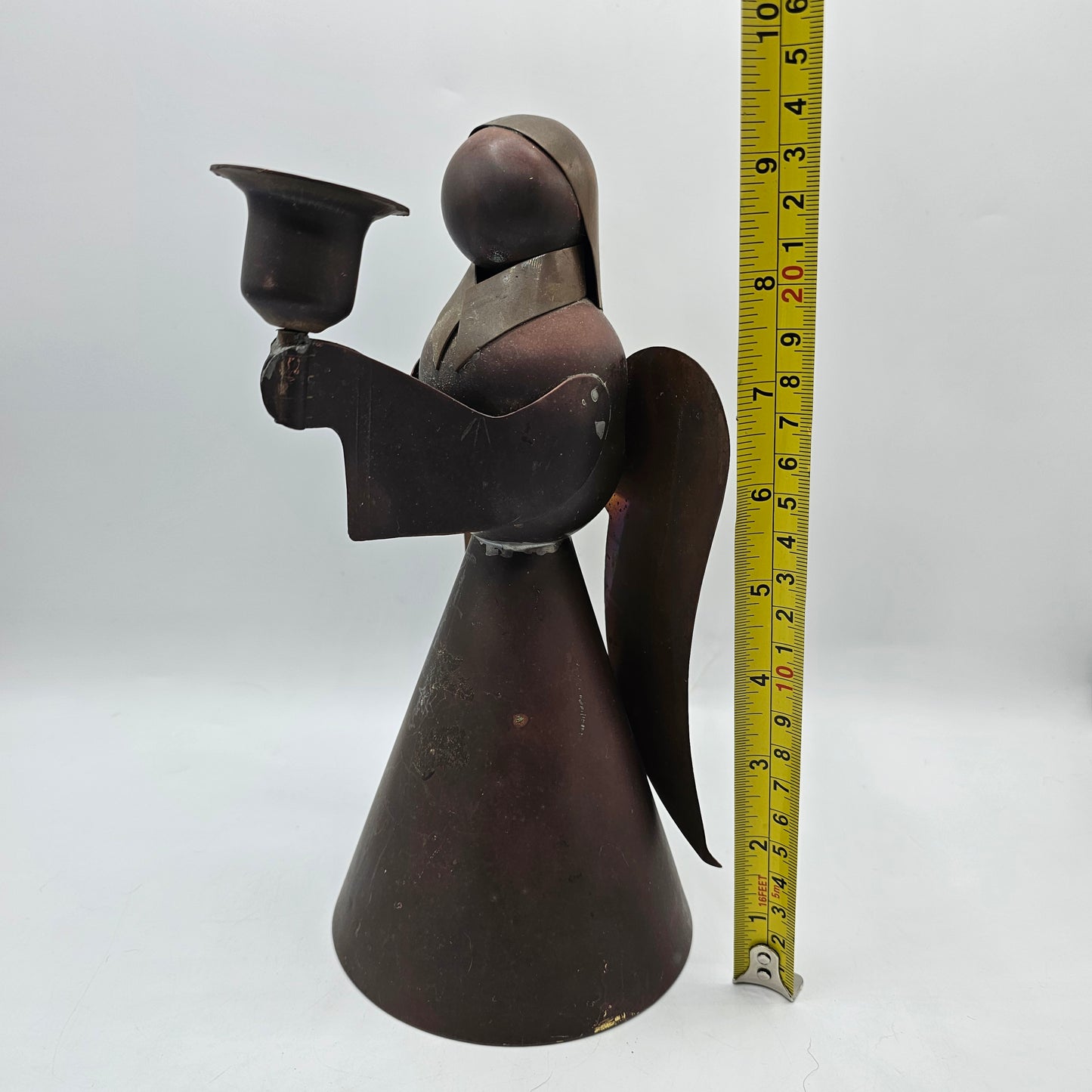 Large Brass Angel Candlestick