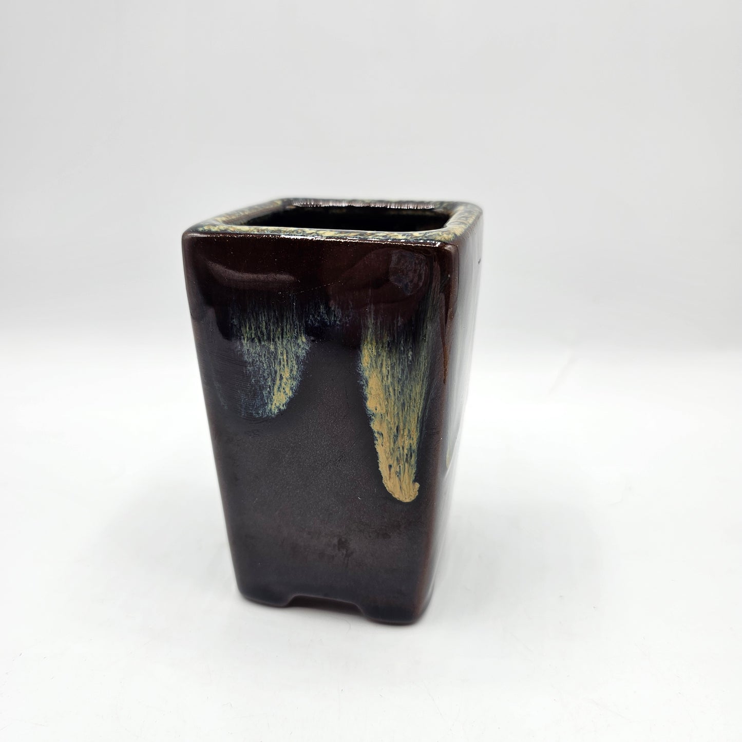 Small Drip Glazed Tetracotta Planter