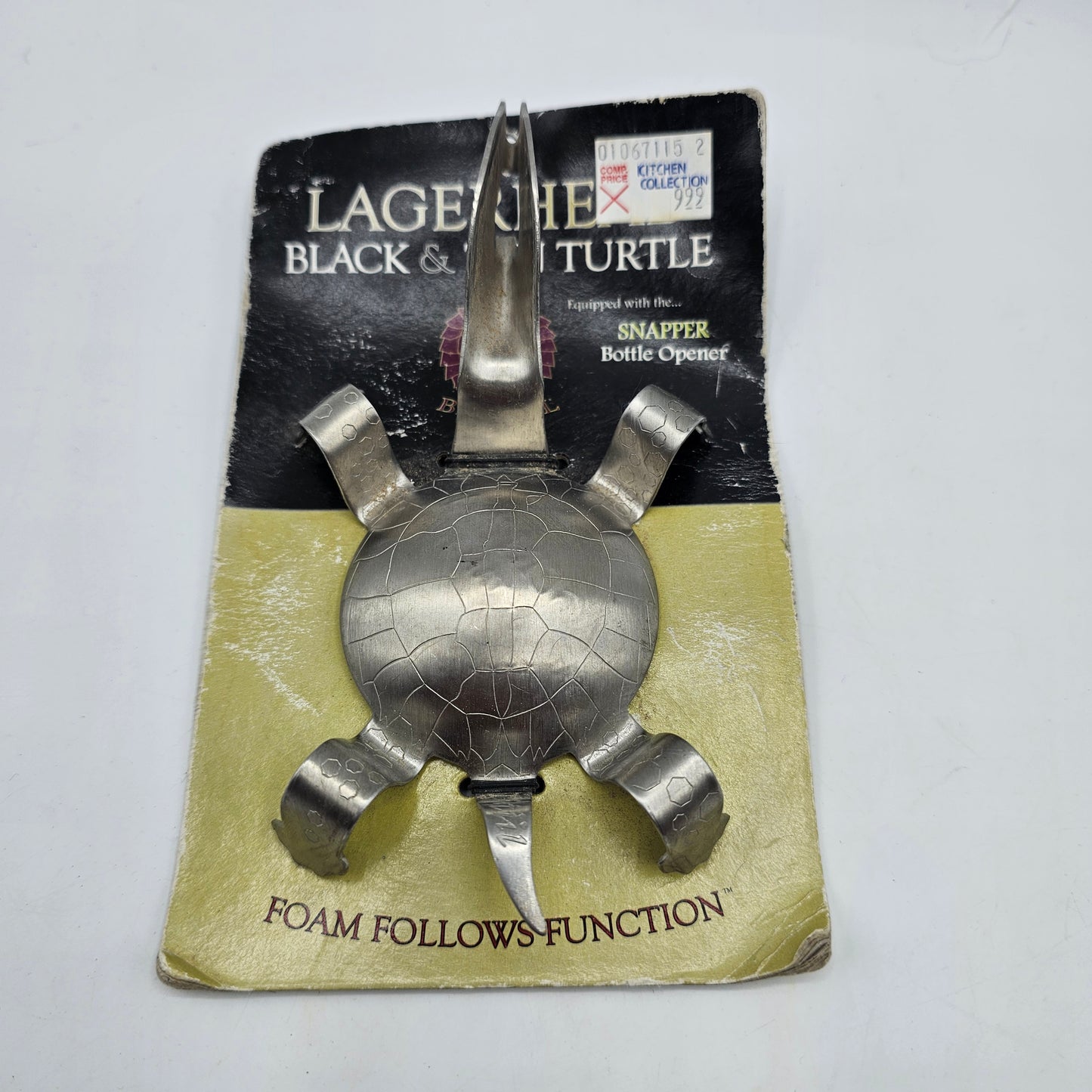 Lagerhead Black and Tan Turtle with Snapper Bottle Opener