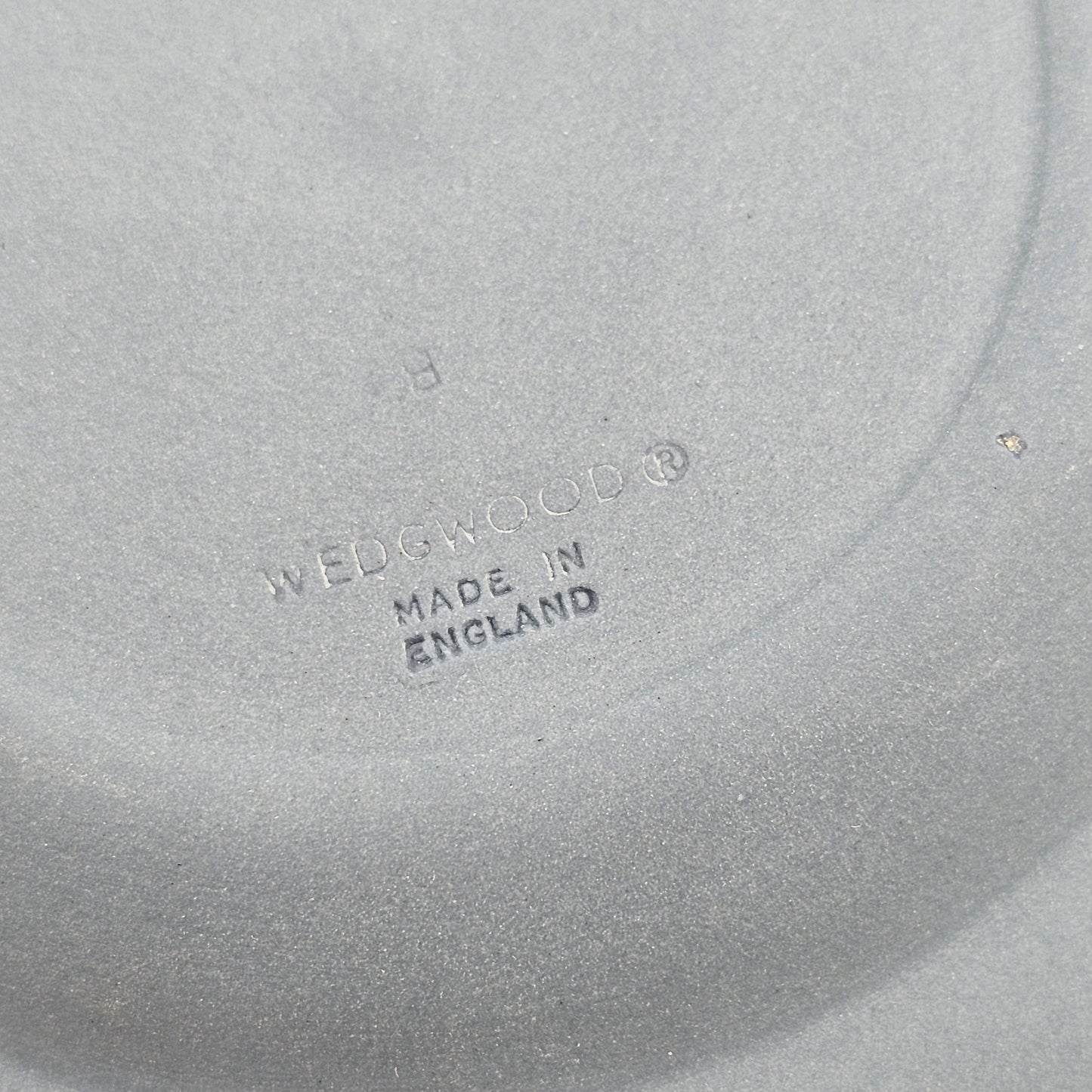 Wedgwood Blue Jasperware Round Trinket or Pin Tray in Original Box - Westminster Abbey
