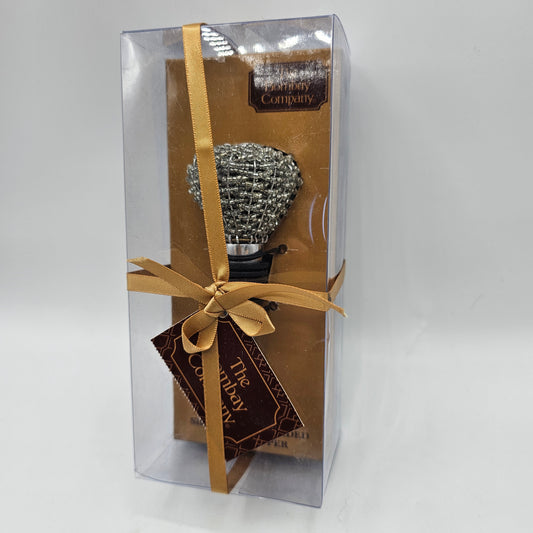 Silver Hand Beaded Wine Bottle Stopper by Bombay Company - New in Box