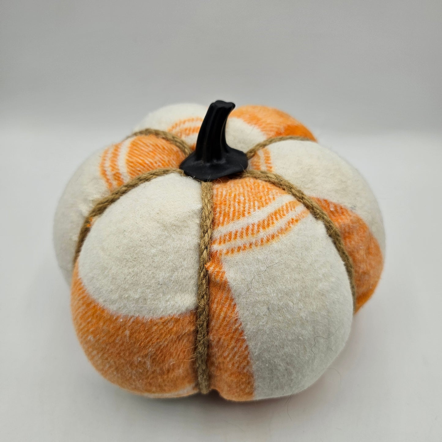 Plaid Pumpkin Decor - Set of 3