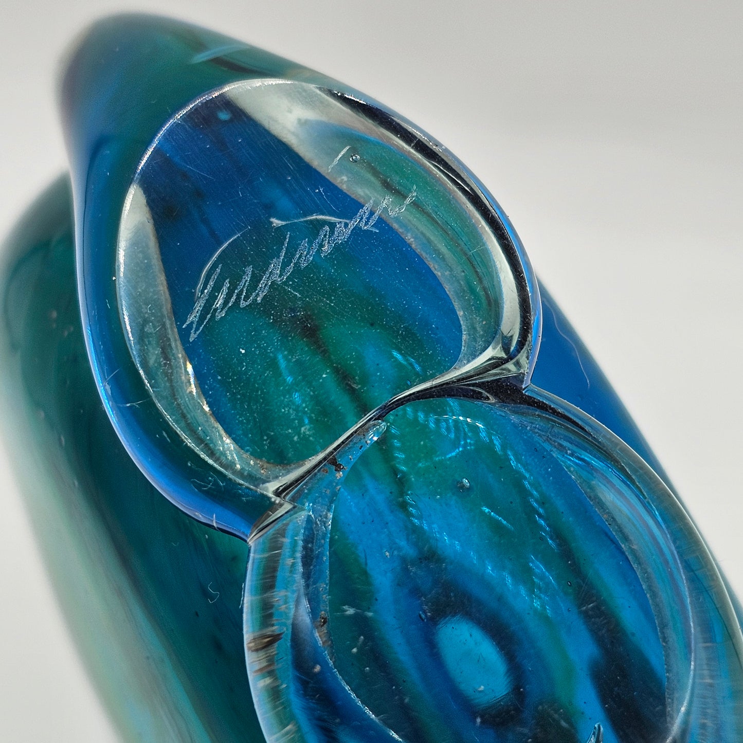 Vintage Mdina of Malta Art Glass Vase - Michael Mdina 1970's Medina