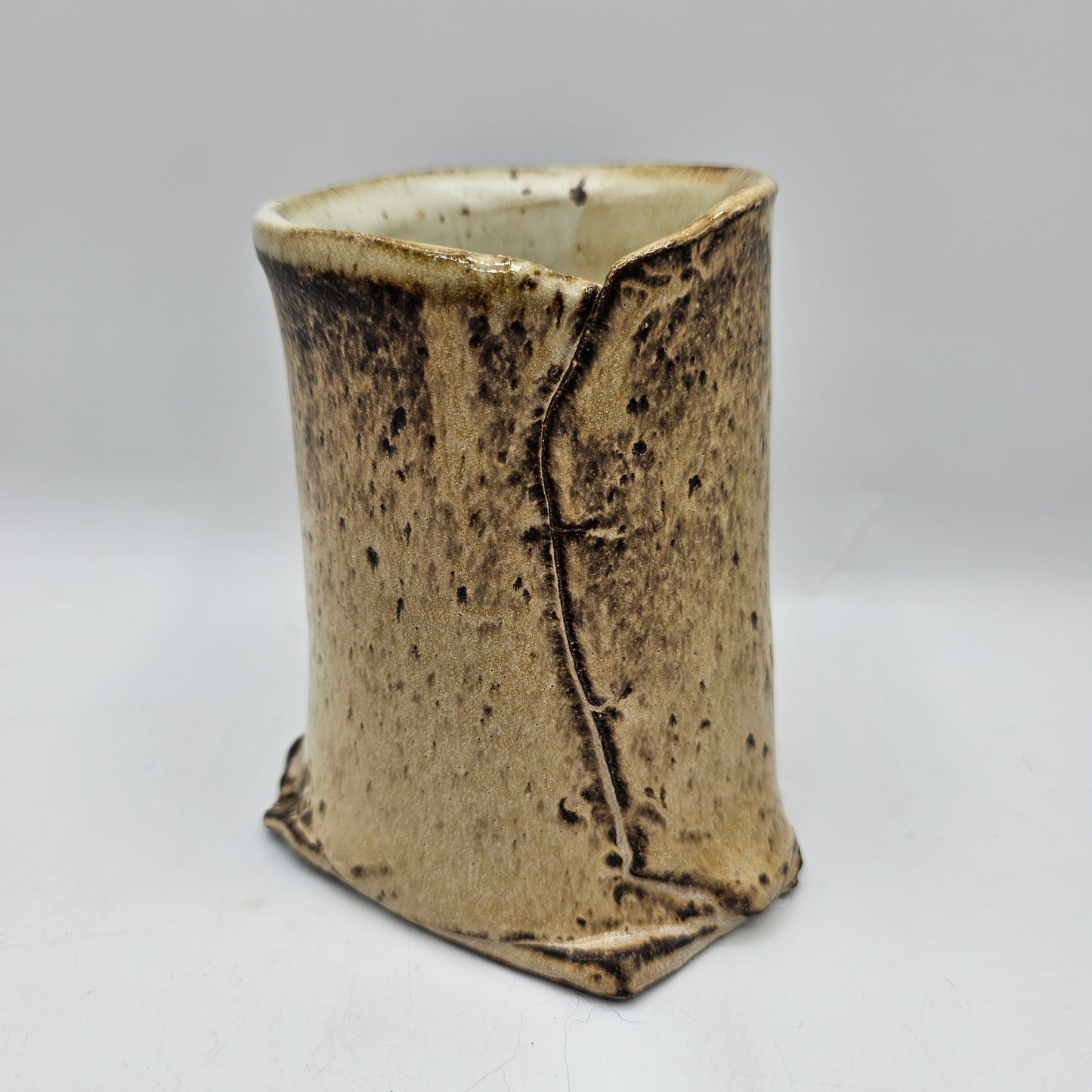 Art Pottery Fold Style Vase