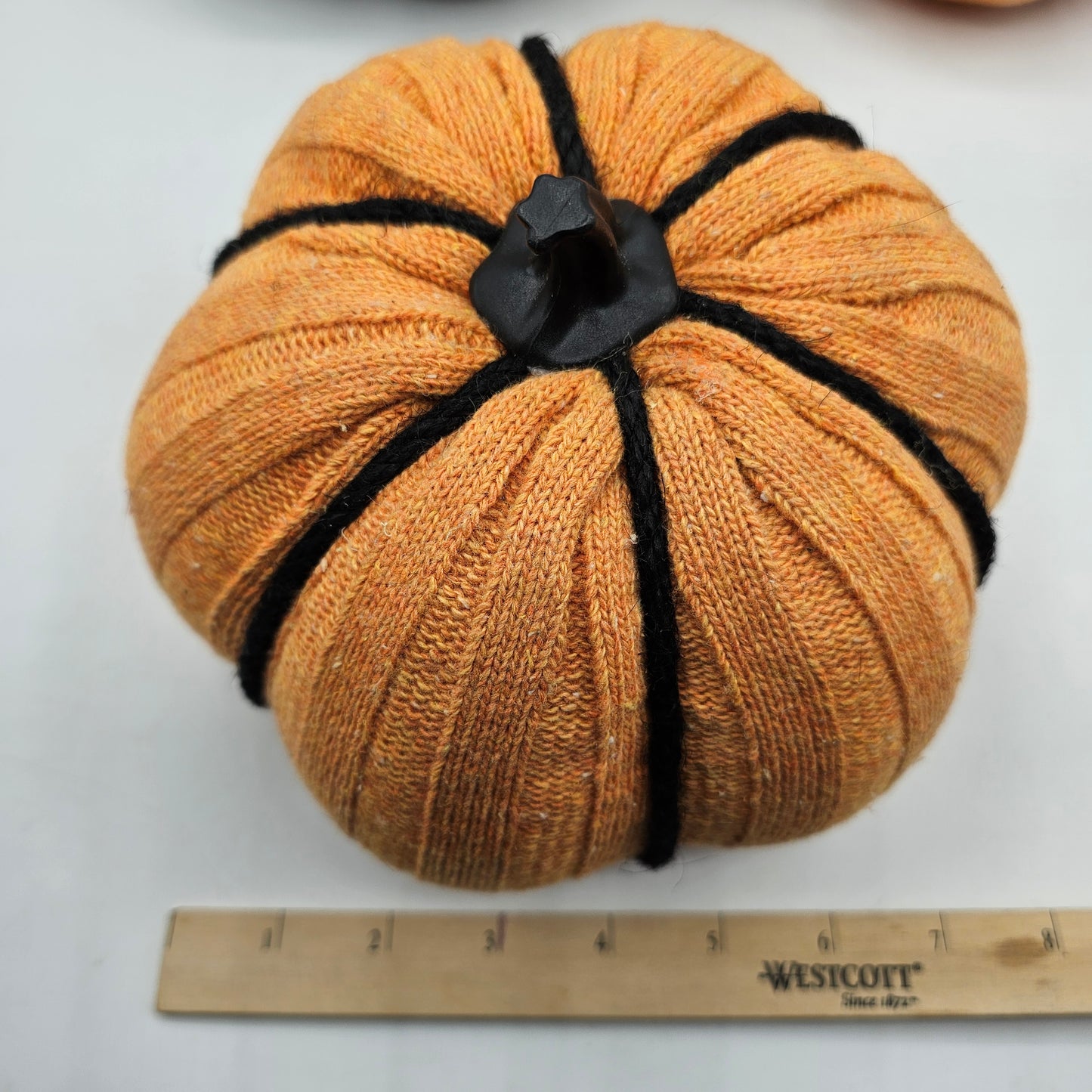 Plaid Pumpkin Decor - Set of 3