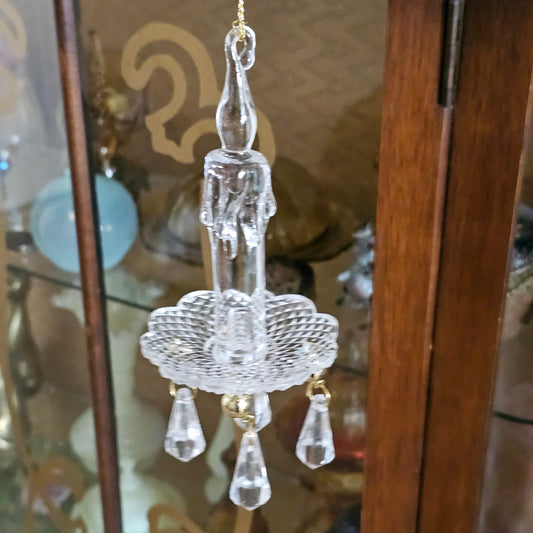 Resin Tree Light Ornament  - Candle With Bobeche