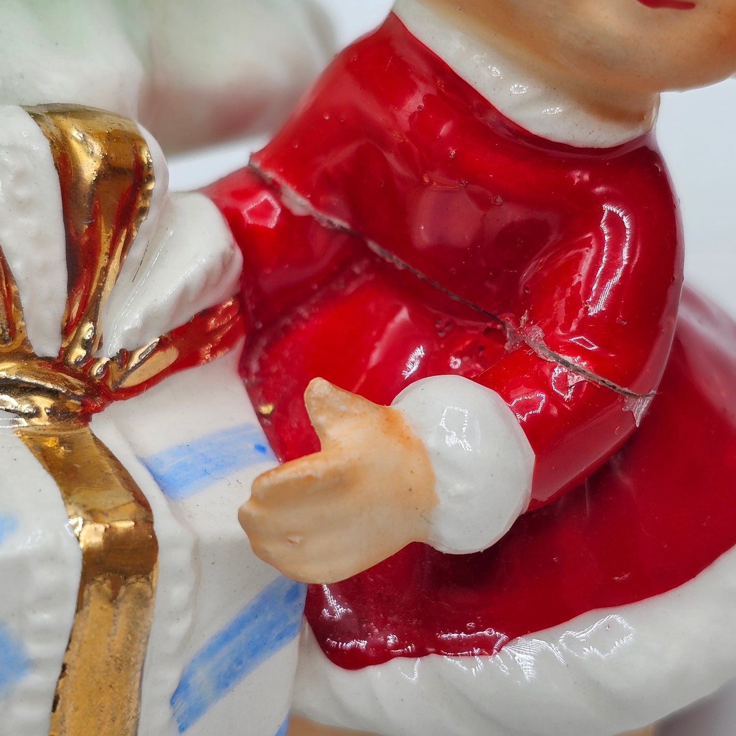Rare Josef Originals Children around the Christmas Tree Figurine (repaired)