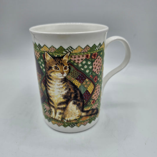 Bone China Cat Coffee or Tea Mug by Crown Trent of England