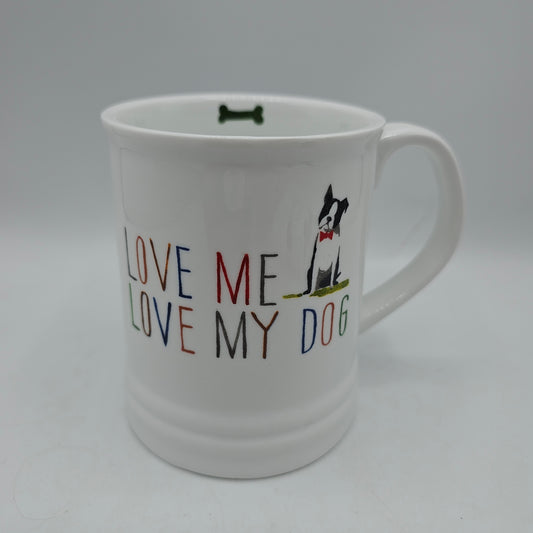 Love Me, Love My Dog Boston Terrier Mug By Fringe