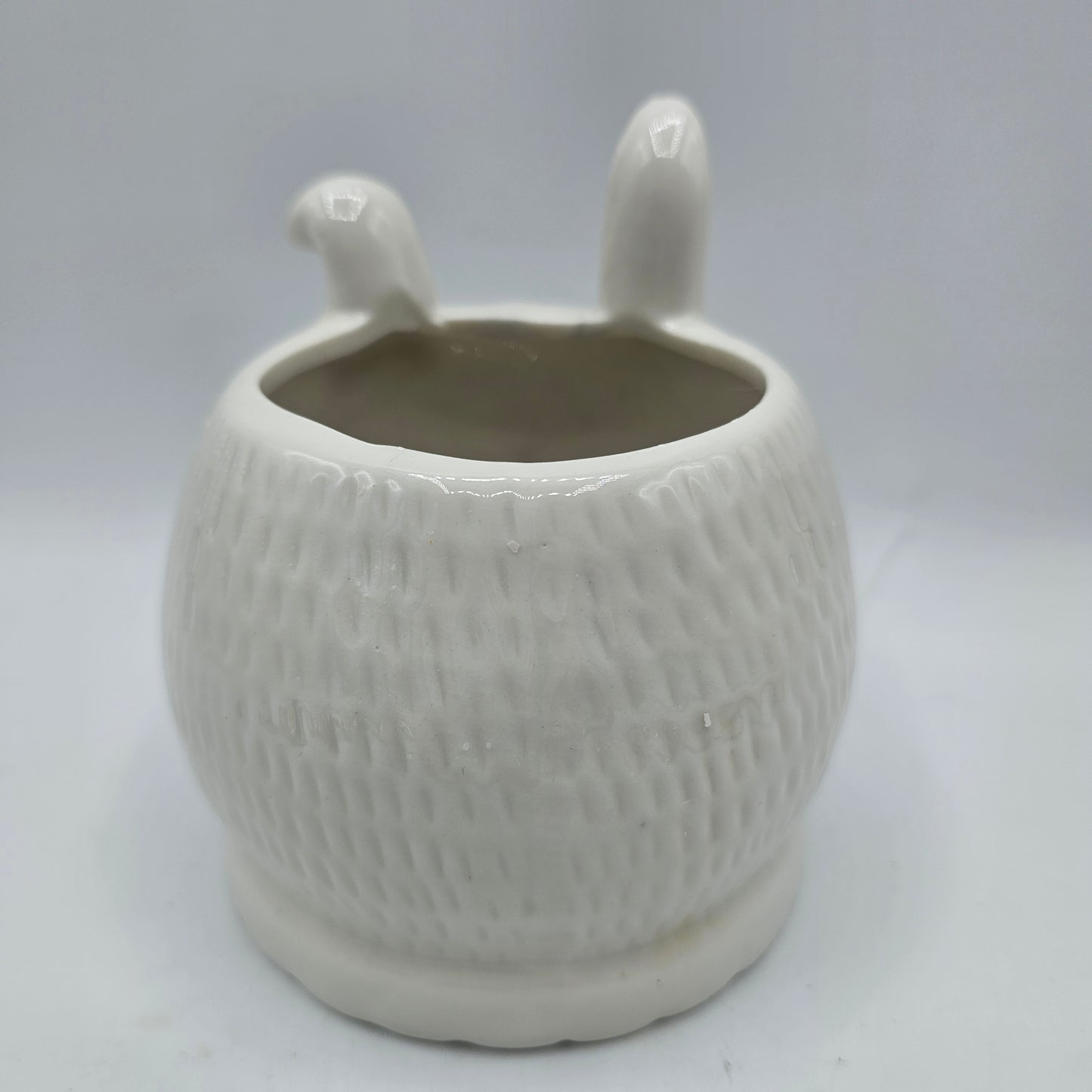 Ceramic Bunny Rabbit Planter or Pencil Pot