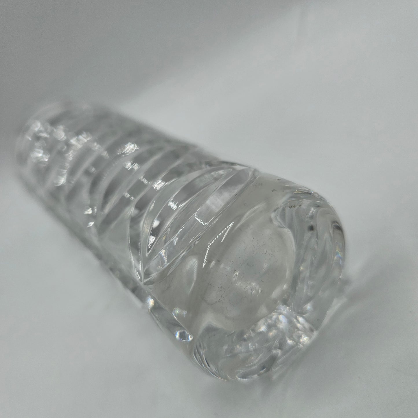 Vintage Cut Lead Crystal Bud Vase