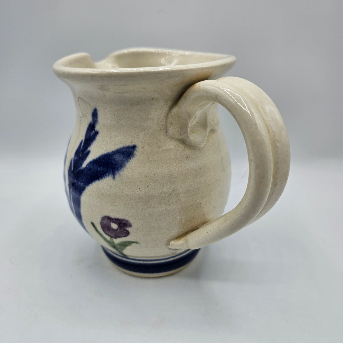 Williamsburg Pottery Creamer with Flowers