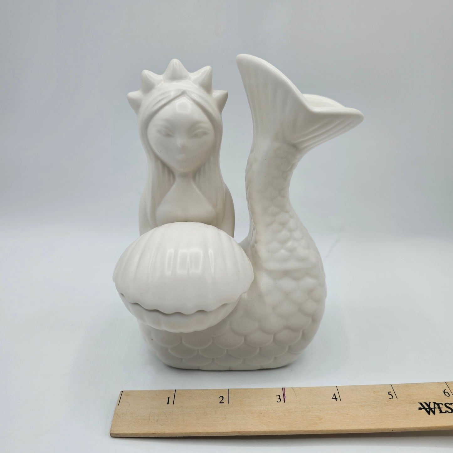 Jonathan Adler for Partylite Mermaid Tealight Candle Holder in White Ceramic