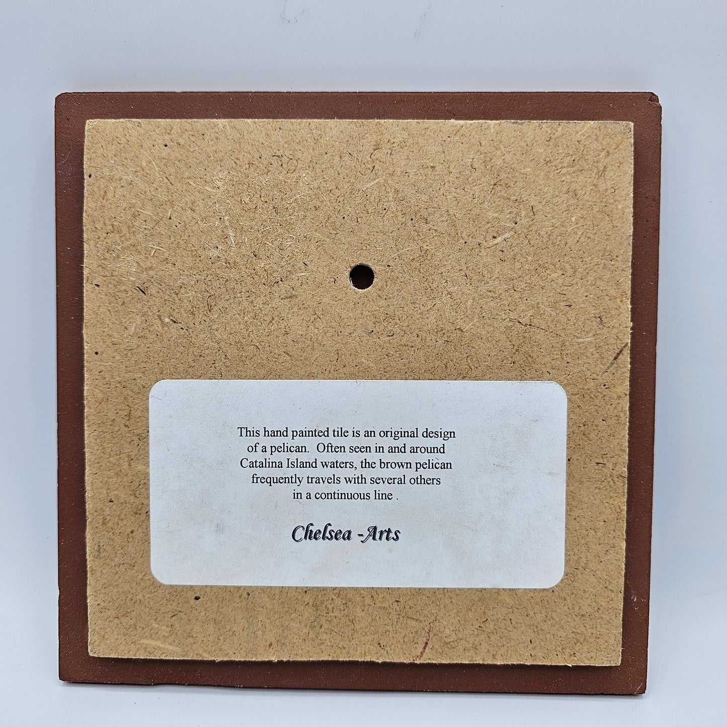 Chelsea Arts of California Pelican Tile Trivet (damage noted)