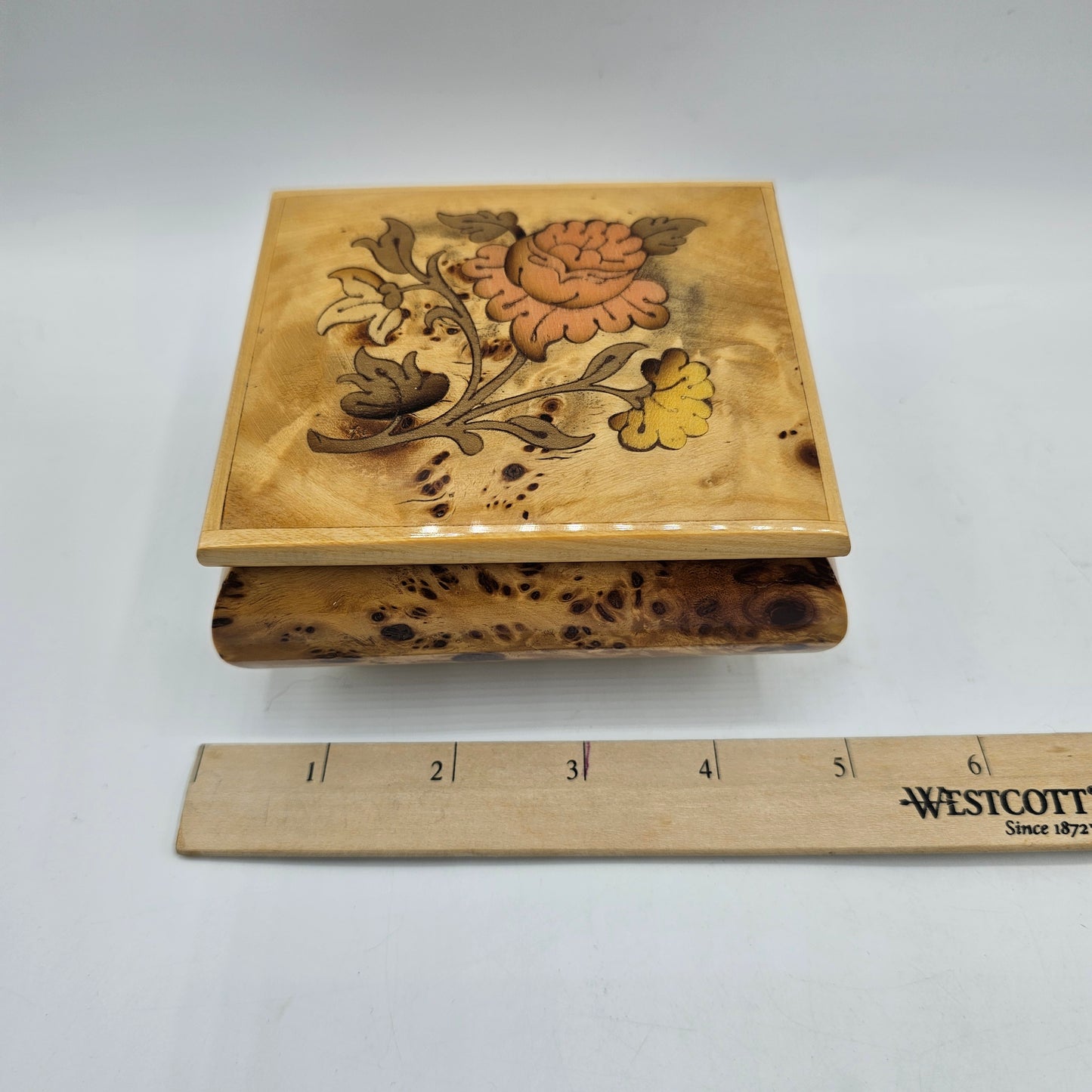 Wooden Music Box Plays Laras Theme from Dr Zhivago by Reuge