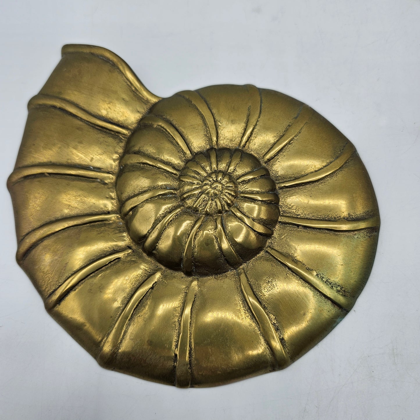 Vintage Brass Shell Wall Hangings - Set of 3