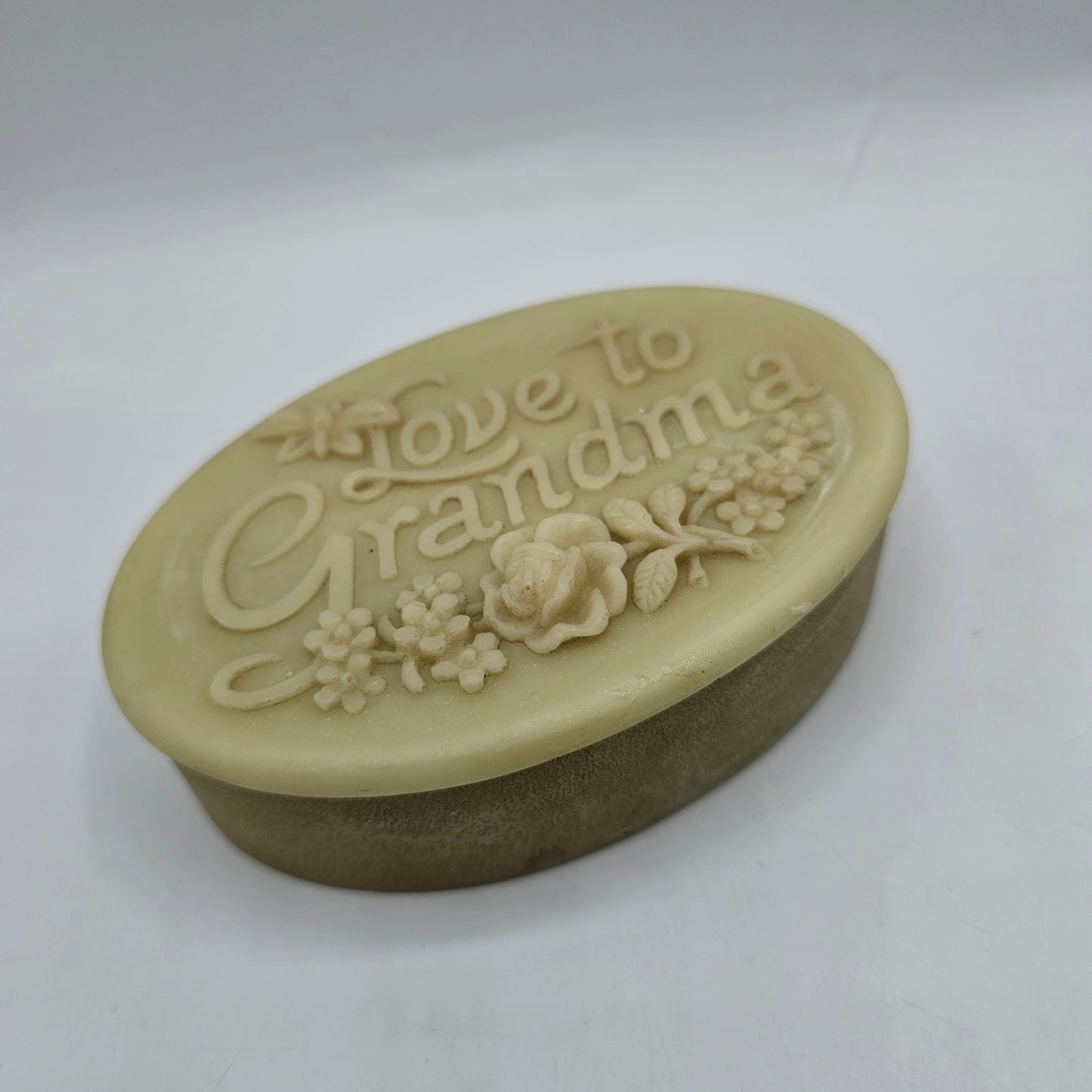"Love to Grandma" Oval Gift, Jewelry or Trinket Box