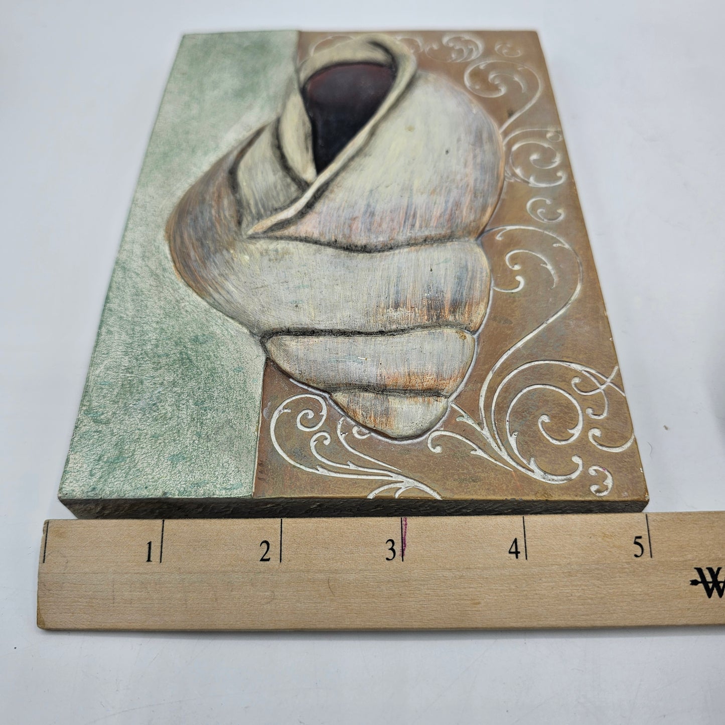 Shell in Relief Wall Art by Front Street with Key Hole Hanger