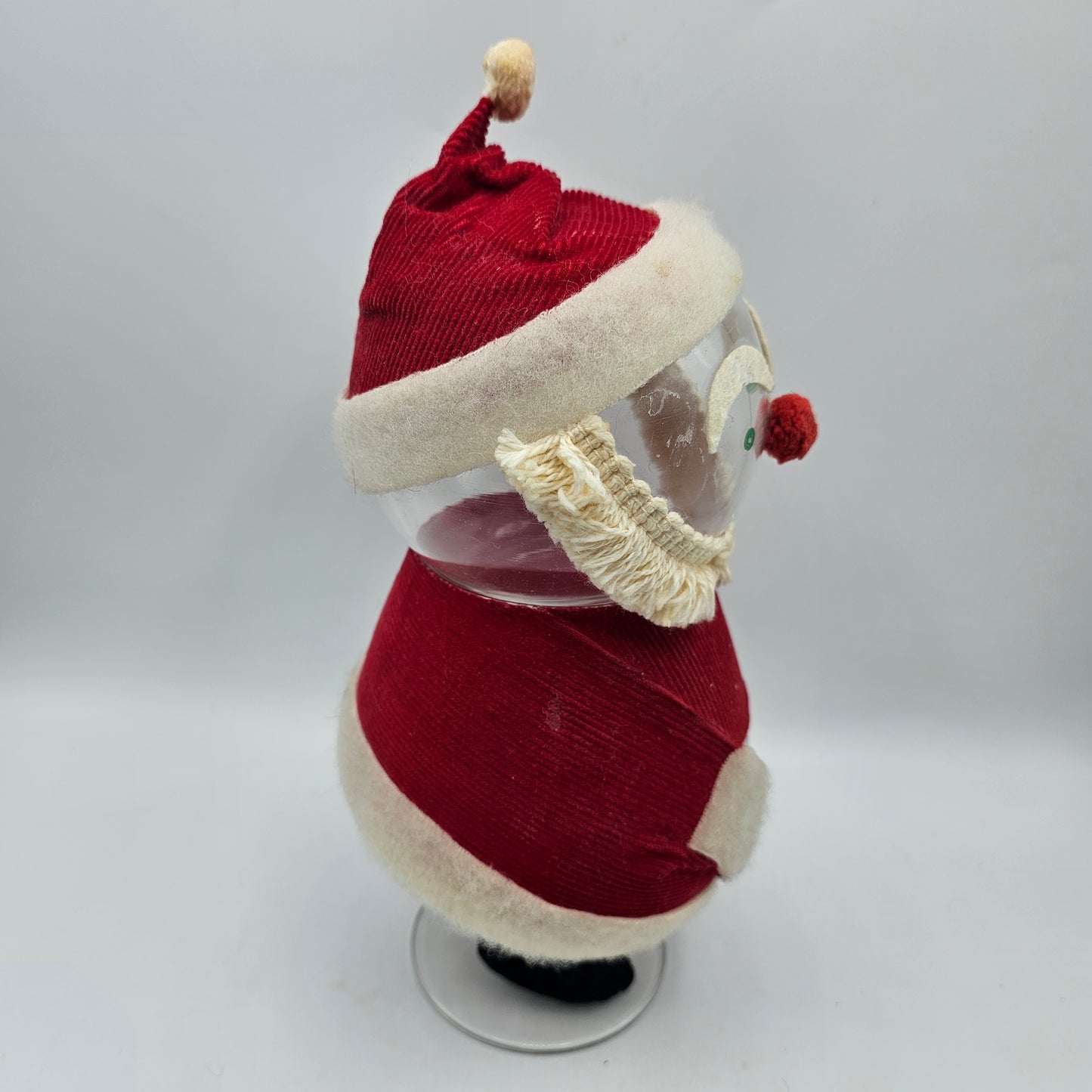 Vintage Kandy Klaus Santa Lidded Candy Dish