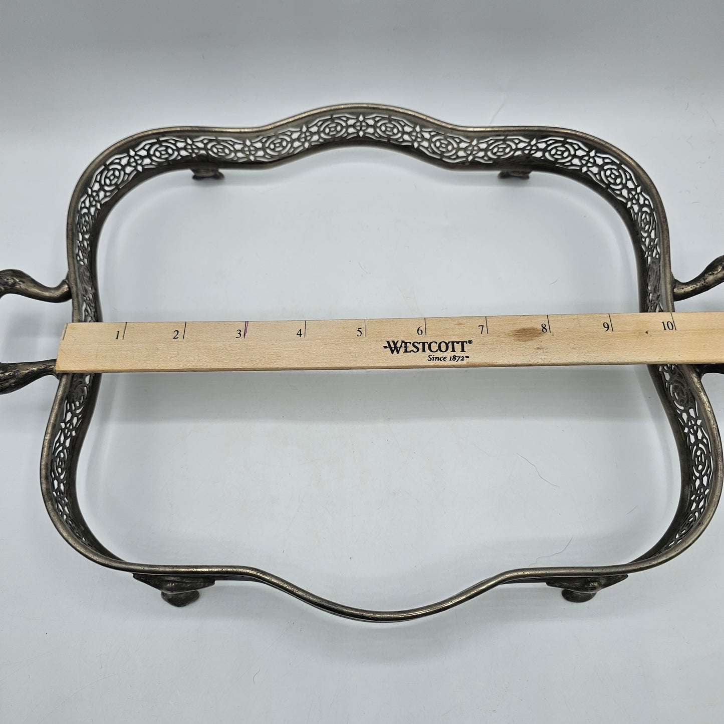Vintage Silver Plated Footed Casserole Holder