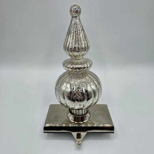 Light Up Mercury Glass Finial Stocking Holder by Southern Living