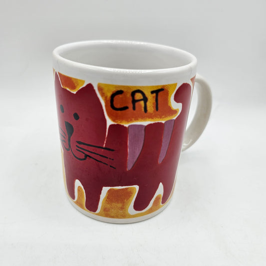 Cartoon Red Cat Mug