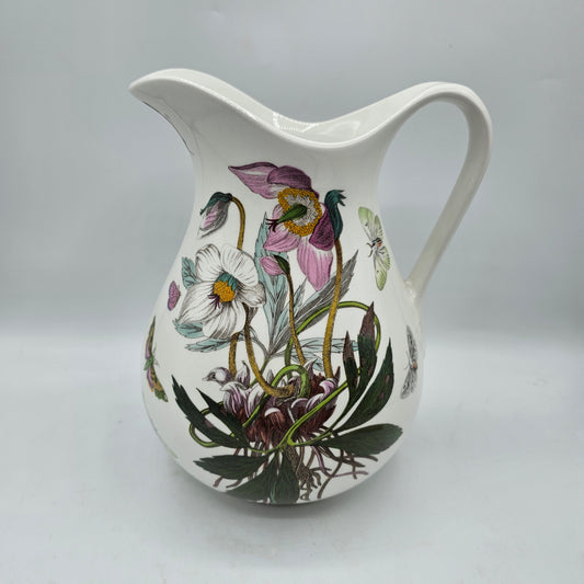 Portmeirion Serving Pitcher or Jug - The Botanic Garden Collection with Floral, Butterflies and Moths Design