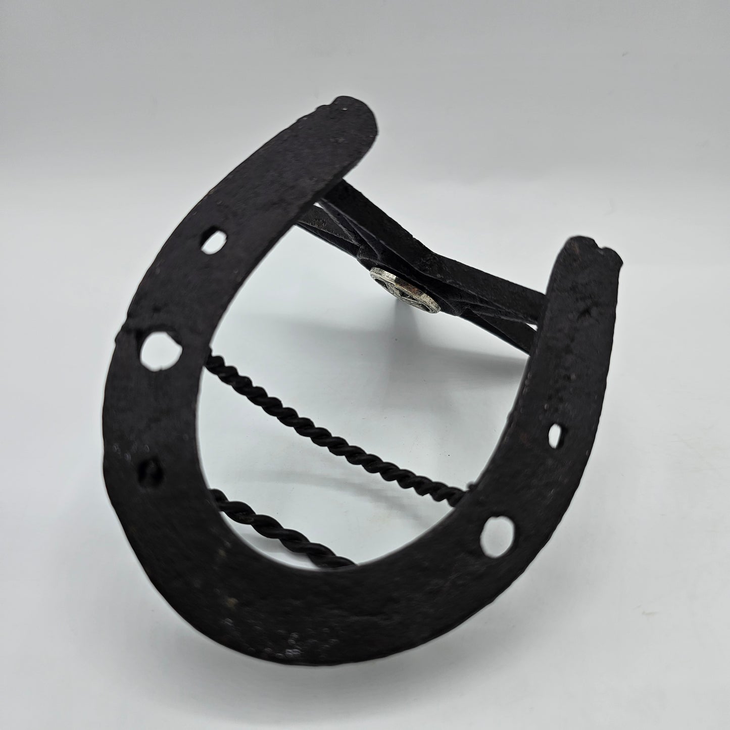 Western Style Metal Business Card Holder with Texas Star