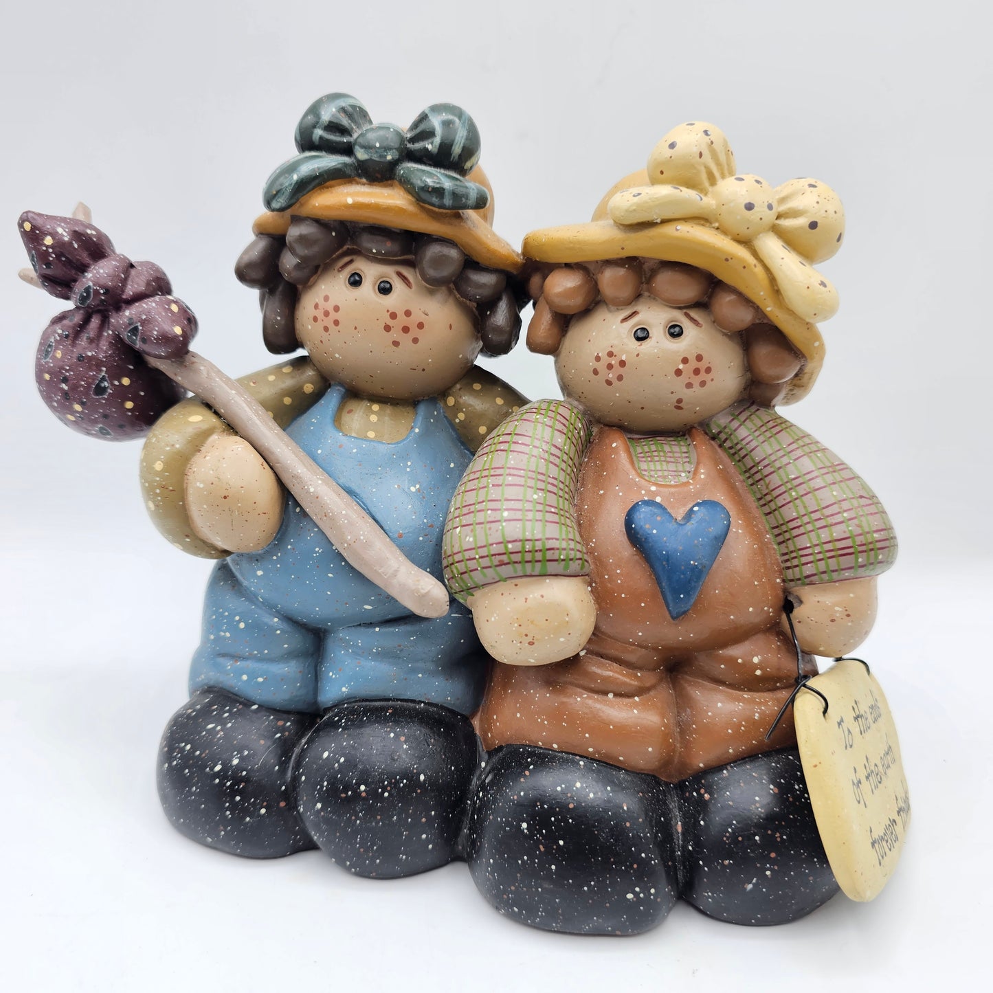 Retired Vintage "To the Ends of the Earth Forever Friends" Figurine by Henton