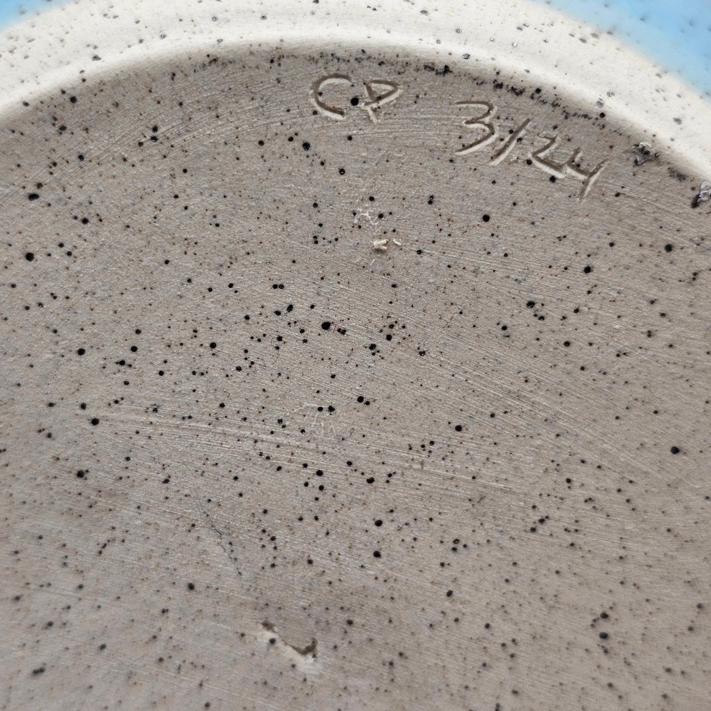 Artisan Made Pastel Colors Painted and Glazed Speckled Pitcher and Cup